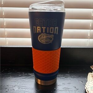 Gator Nation Tumbler with Orange Grip